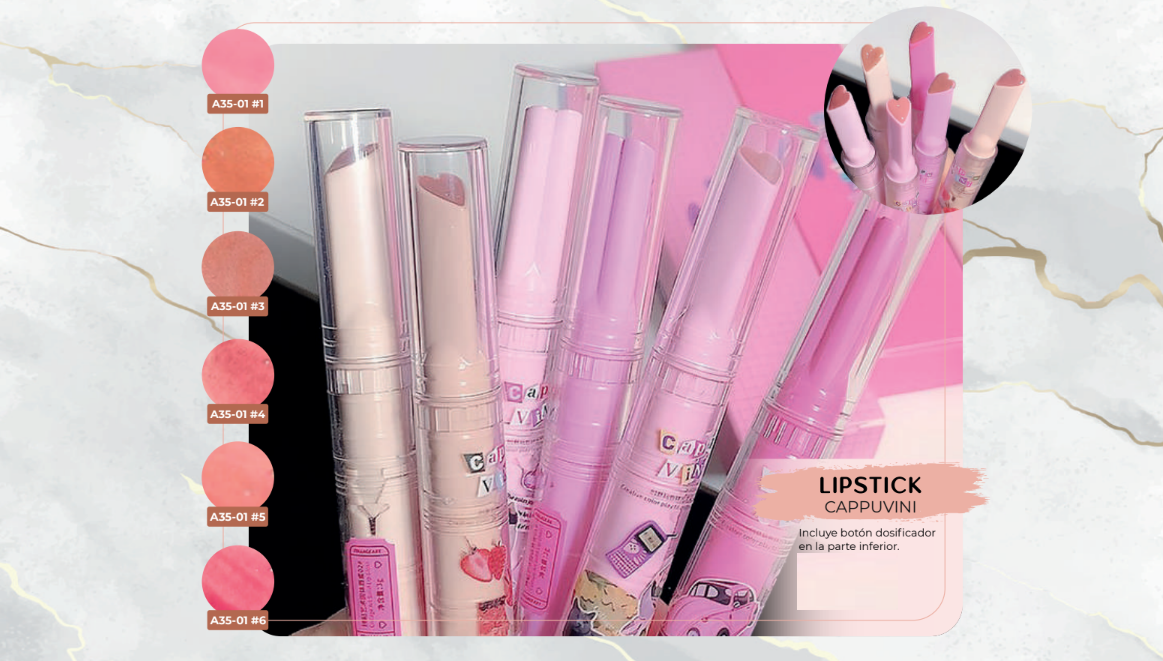 Labial Cremoso Cappuvini (Varios tonos)