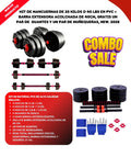 Kit de pesas 20 Kg (mancuernas)