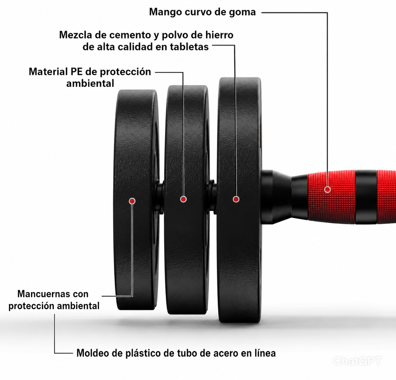 Kit de pesas 20 Kg (mancuernas)