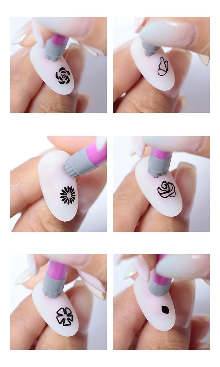 Set - Sellos para Uñas x 6 und